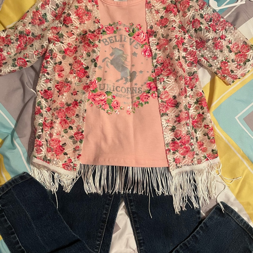 3 piece unicorn outfit